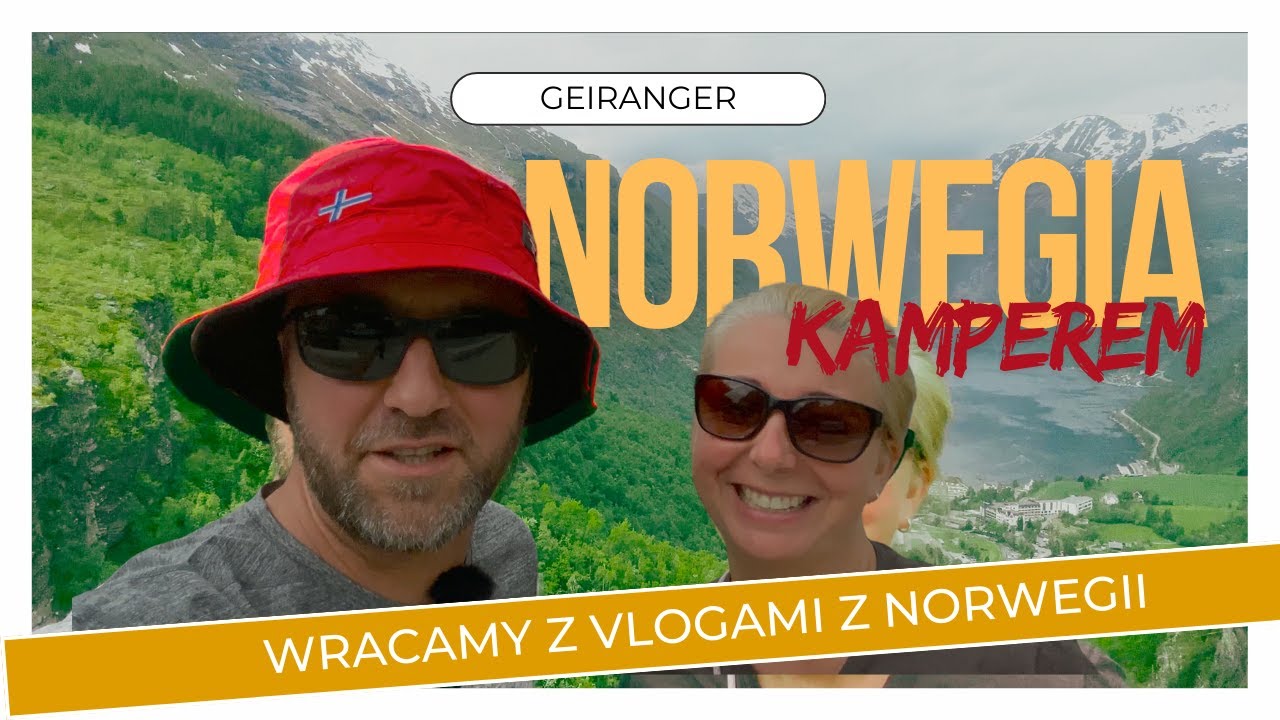 Sztos wodospad w Geiranger! Polacane kempingi nad Geirangerfjordem.