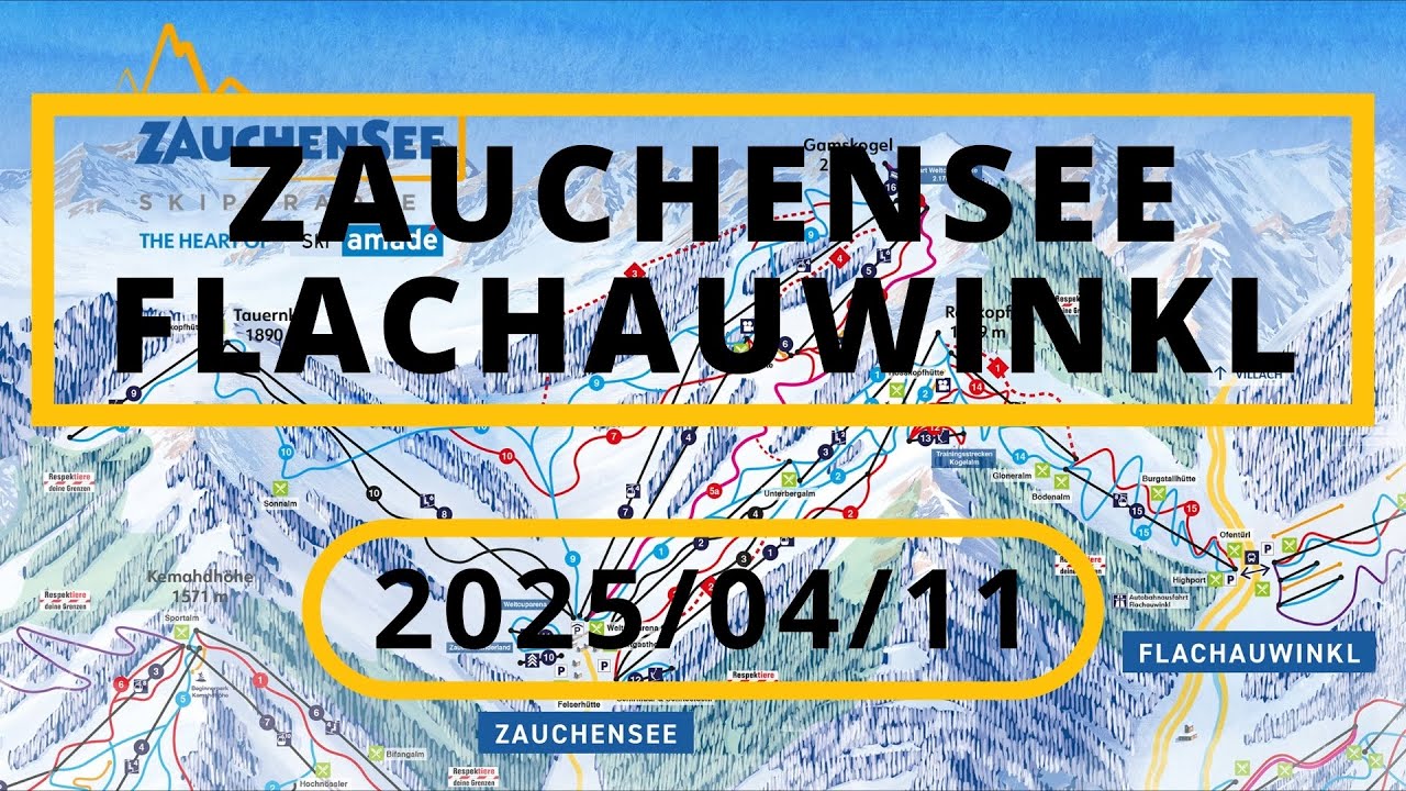 (AT) Zauchensee/Flachauwinkl | COMPILATION | (almost) ALL LIFTS | 2025/04/11