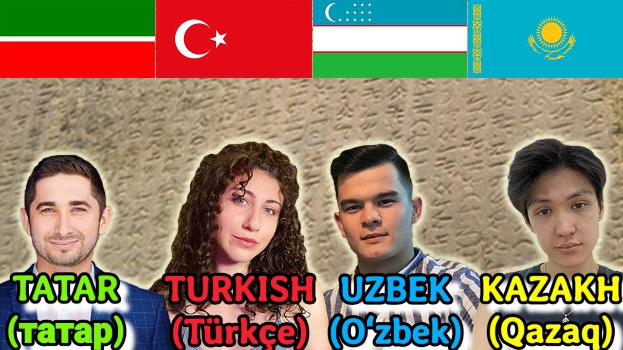 Tatar vs Turkish vs Uzbek vs Kazakh (How Similar Are They?)