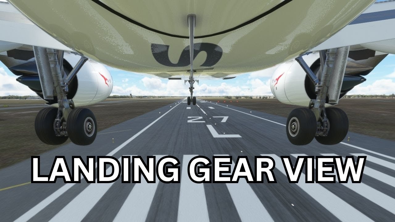 Breathtaking Qantas Landing Gear View | Melbourne MSFS 2020 Flight Experience!
