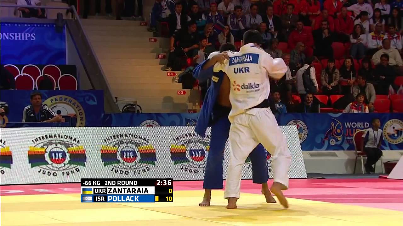Зантарая Георгій (УКР) - Поллак Голан (ИЗР). Чемпіонат Світу з дзюдо 2015. -66 кг.