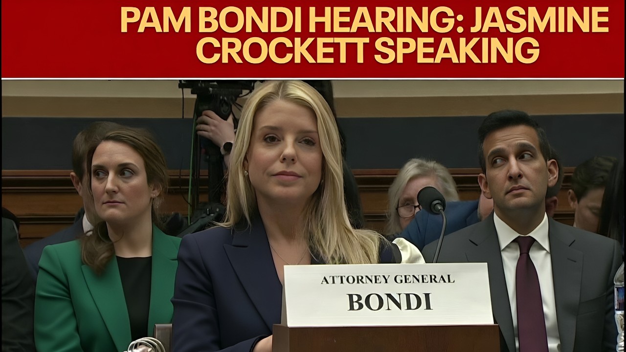 Texas Congresswoman Jasmine Crockett addresses Attorney General Pam Bondi