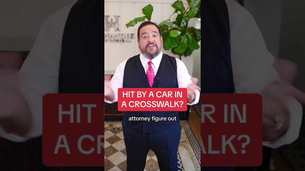 Hit by a car in a crosswalk? Do this! ✅ #texas #viral #lawyer #injury #ouch #caraccident ##attorney