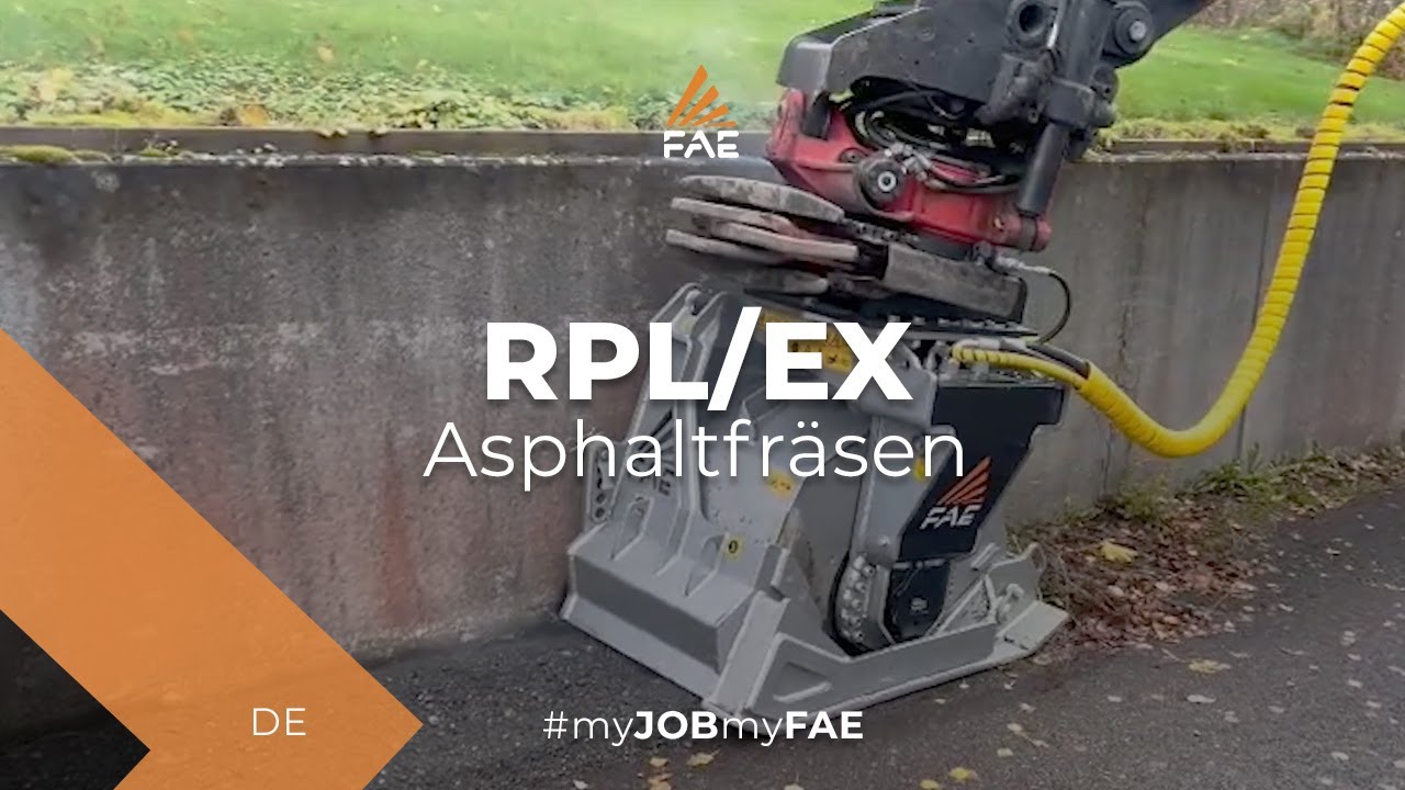FAE Straßenfräse für Bagger basiert auf der sogenannten „Kaltfräsen“-Technik