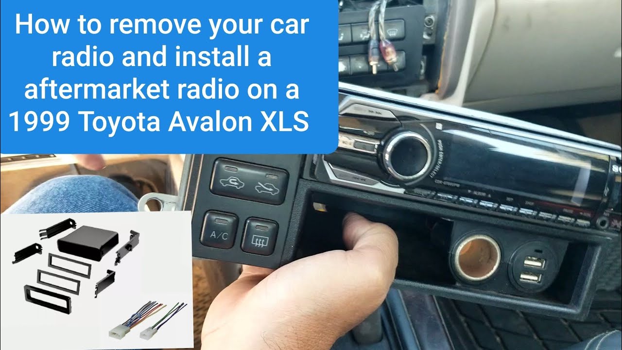 Как снять автомагнитолу и установить стороннюю магнитолу на Toyota Avalon XLS 1999 года выпуска