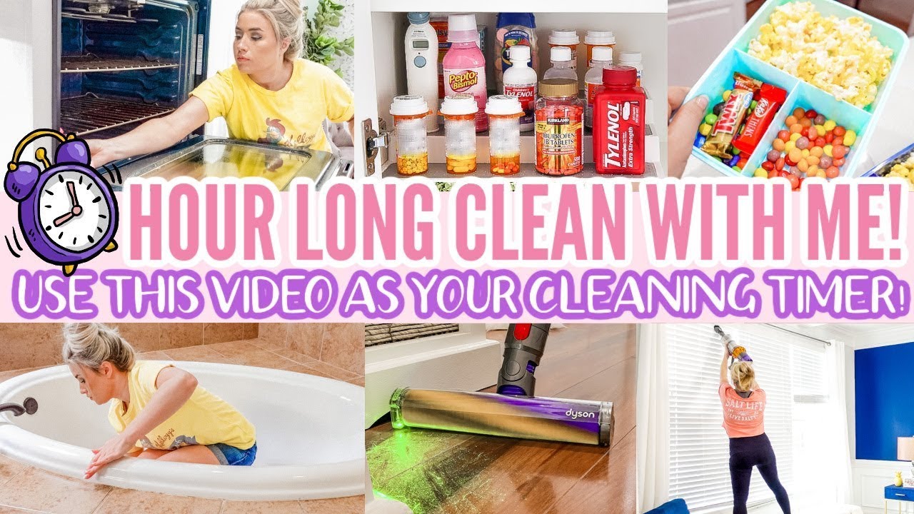 🧼1 HOUR LONG CLEAN WITH ME | SPEED CLEANING MOTIVATION   CLEANING MUSIC | Love Meg