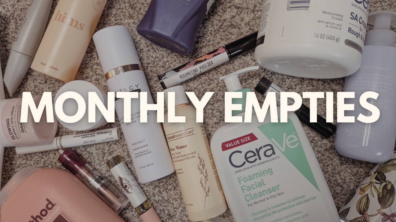 Monthly Beauty Empties | Encouraging Mindful Purchasing