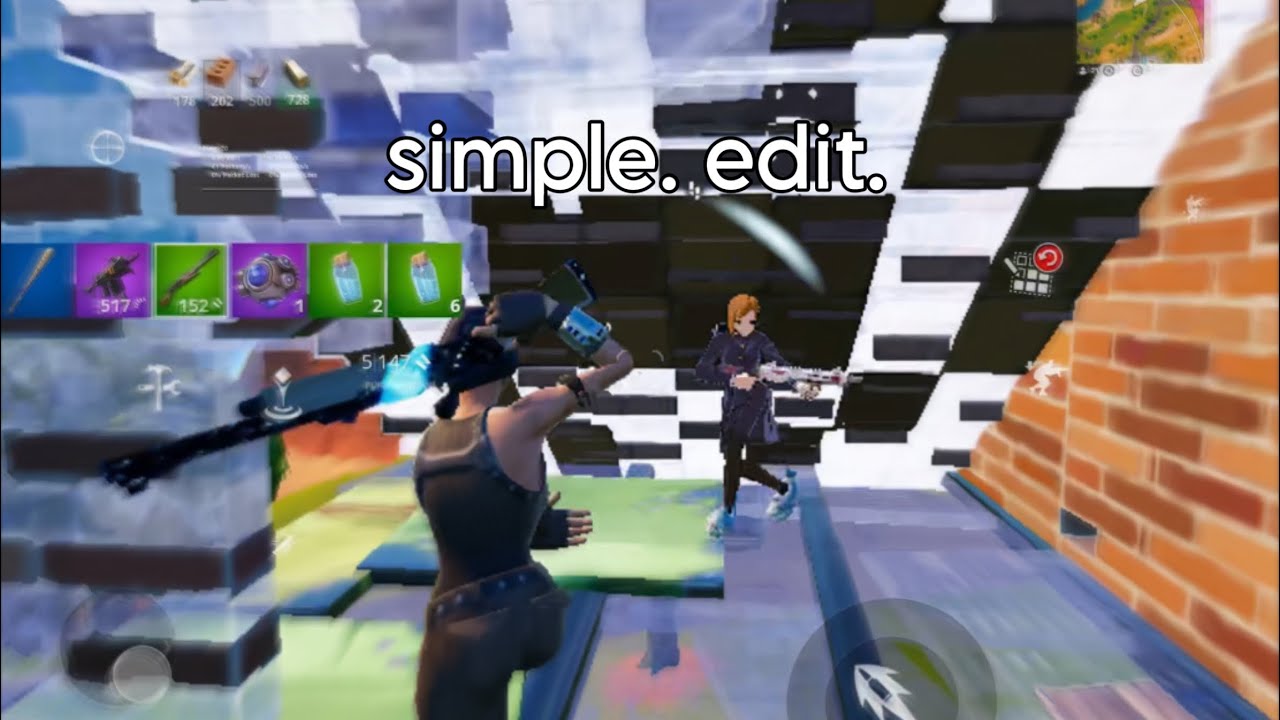 simple edit on fortnite mobile.