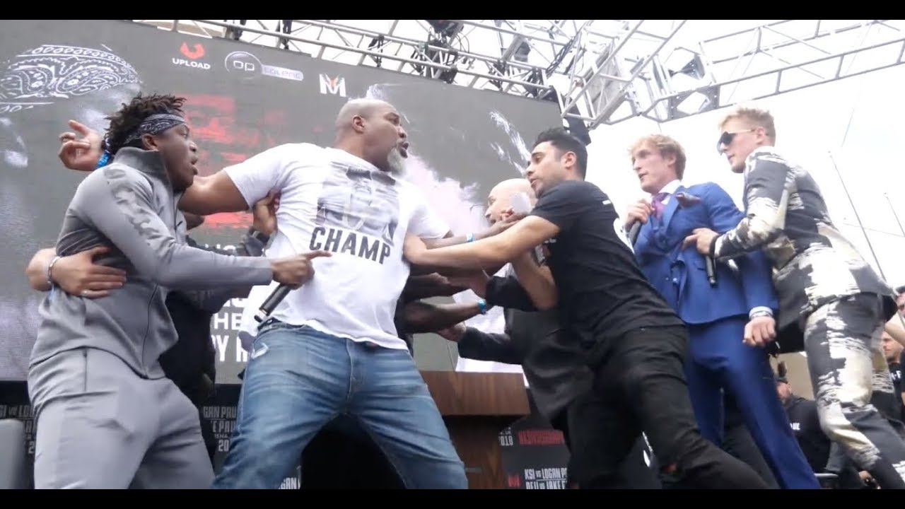BEFORE AND AFTER THE KSI V LOGAN PRESS CONFERENCE