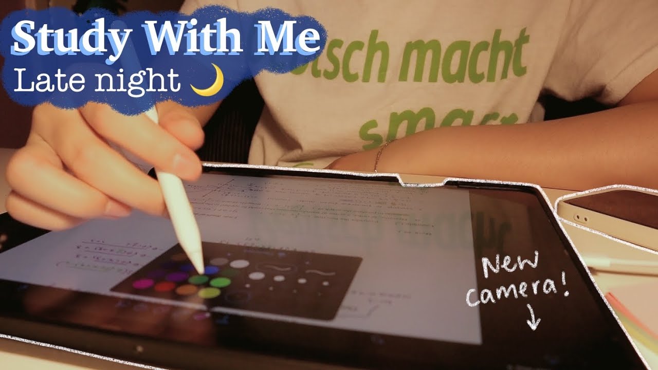 STUDY WITH ME 1hour | Late night (with sad classical music)