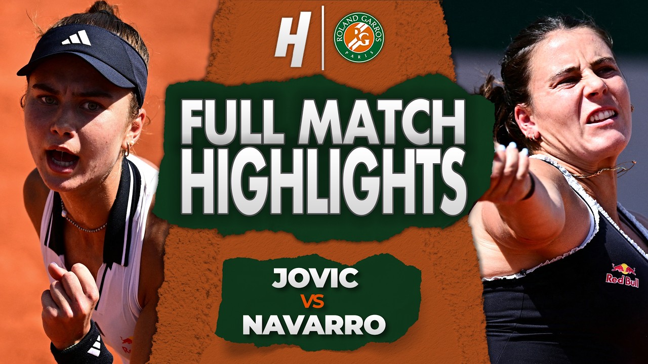 Iva Jovic vs Emma Navarro - FULL Match Highlights | Roland Garros 2026