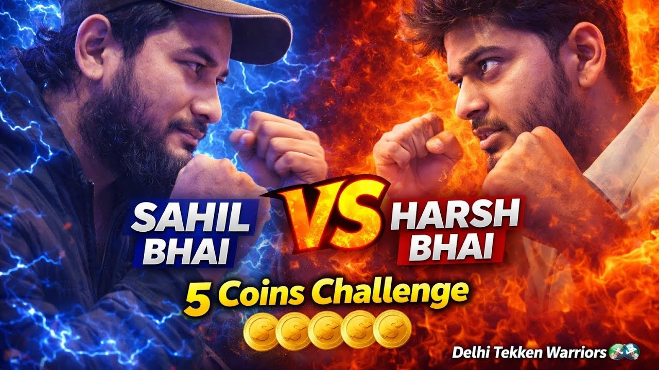 5 Coins Challenge 😱 Sahil vs Harsh – Kaun Pehle Give Up Karega? 🔥” #delhitekkenwarriors #tekkenindia