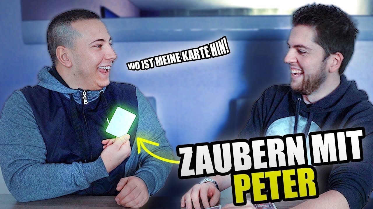 KARTENTRICKS mit PETER (Peters Kopf tut mal wieder weh...)