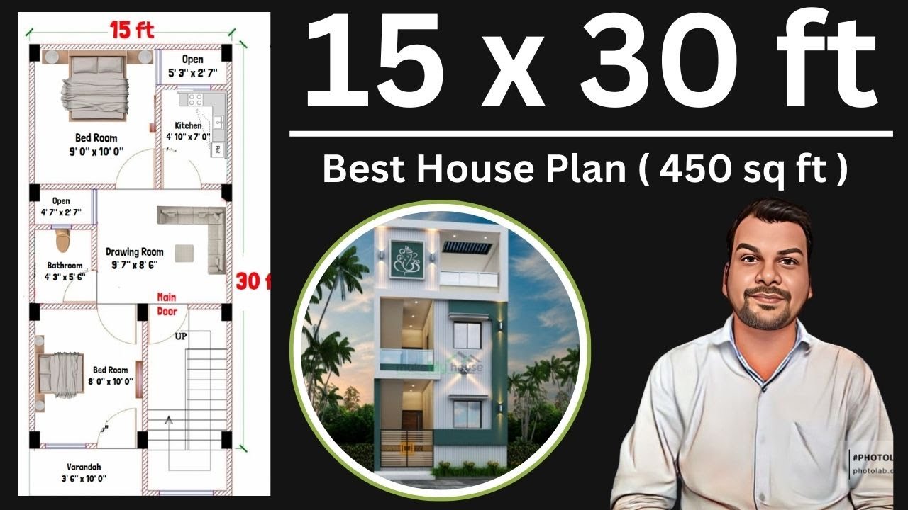 15 x 30 House Plan | 15x30 House Design | 15x30 Ghar ka Naksha | East Facing House Plan