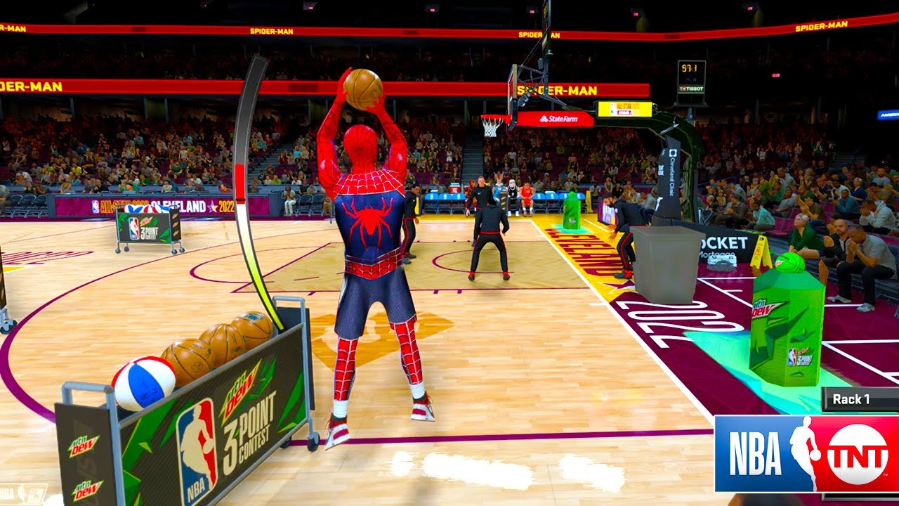 SPIDER-MAN 3 POINT CONTEST…NBA 2K22