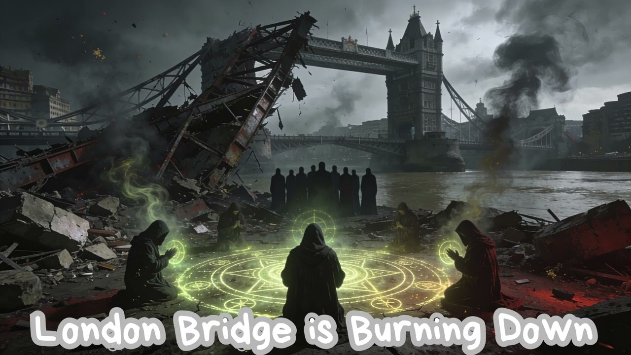 London Bridge Is Falling Down -- Post-Apocalyptic Horror Remix | Dark Instrumental Nursery Rhyme