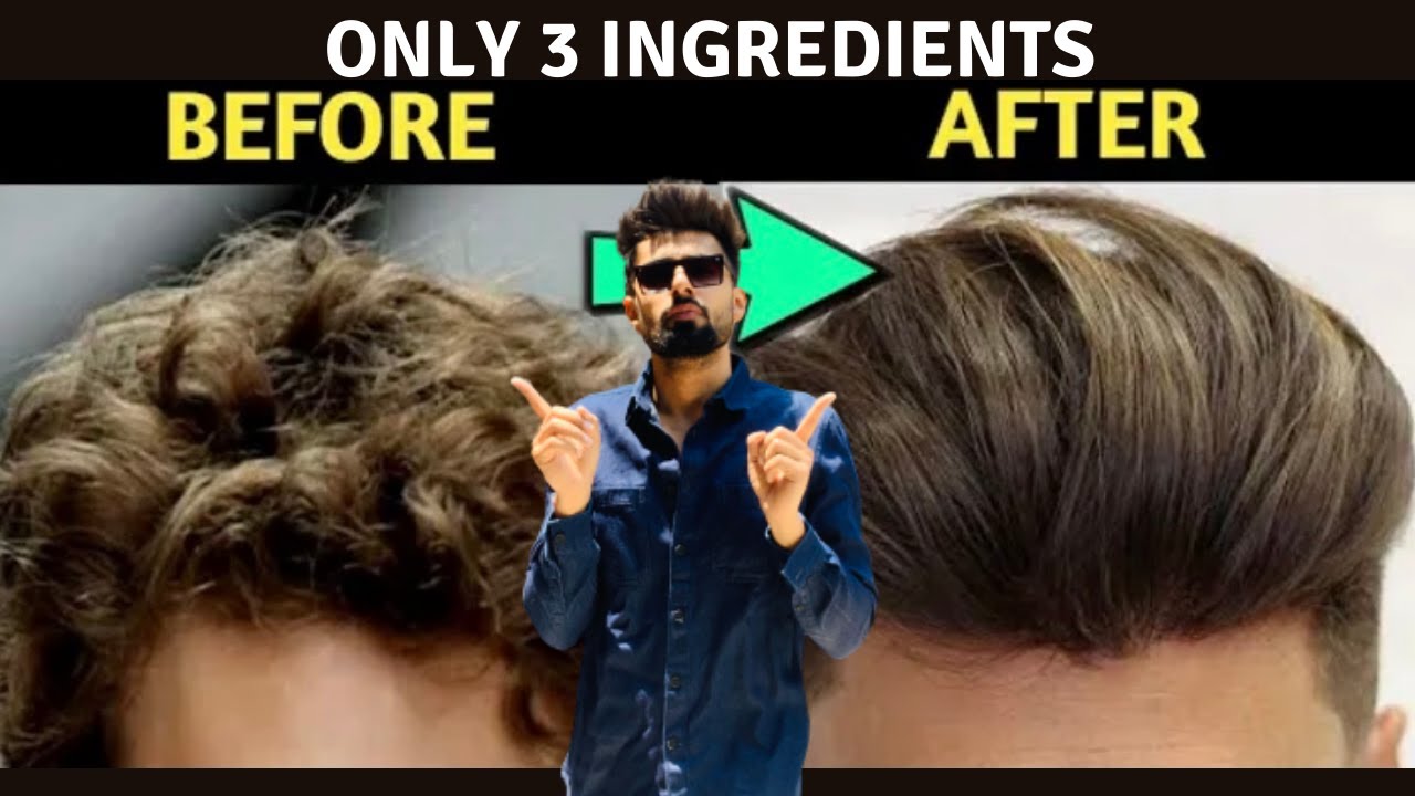 Men&rsquo;s PERMANENT HAIR STRAIGHTENING At Home | Curly To Straight Hair | Mridul Madhok