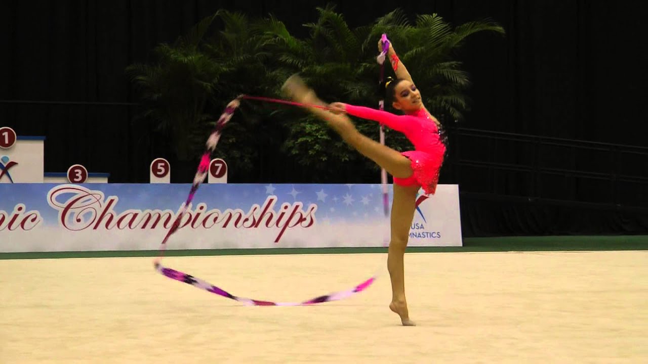 Nicole Kaloyanov - Ribbon Finals - 2013 U.S. Rhythmic Championships
