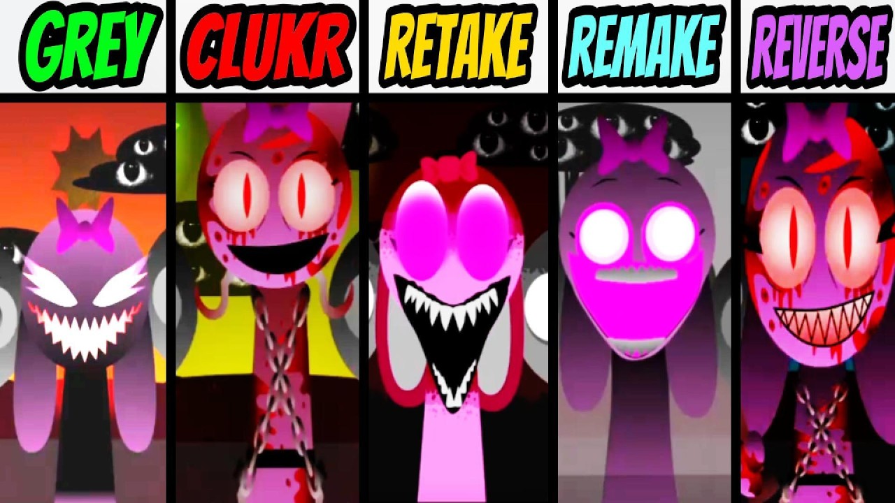 Sprunki Hyper Shifted Phase 3 Grey Vs Clukr Vs Retake Vs Remake Vs Reverse