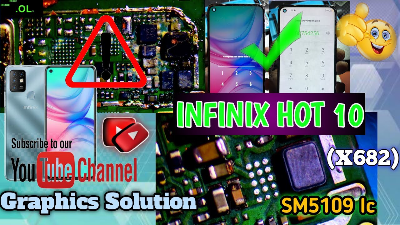 Infinix Hot 10 (X682) Graphics Problems Solutions Water Damage Repair