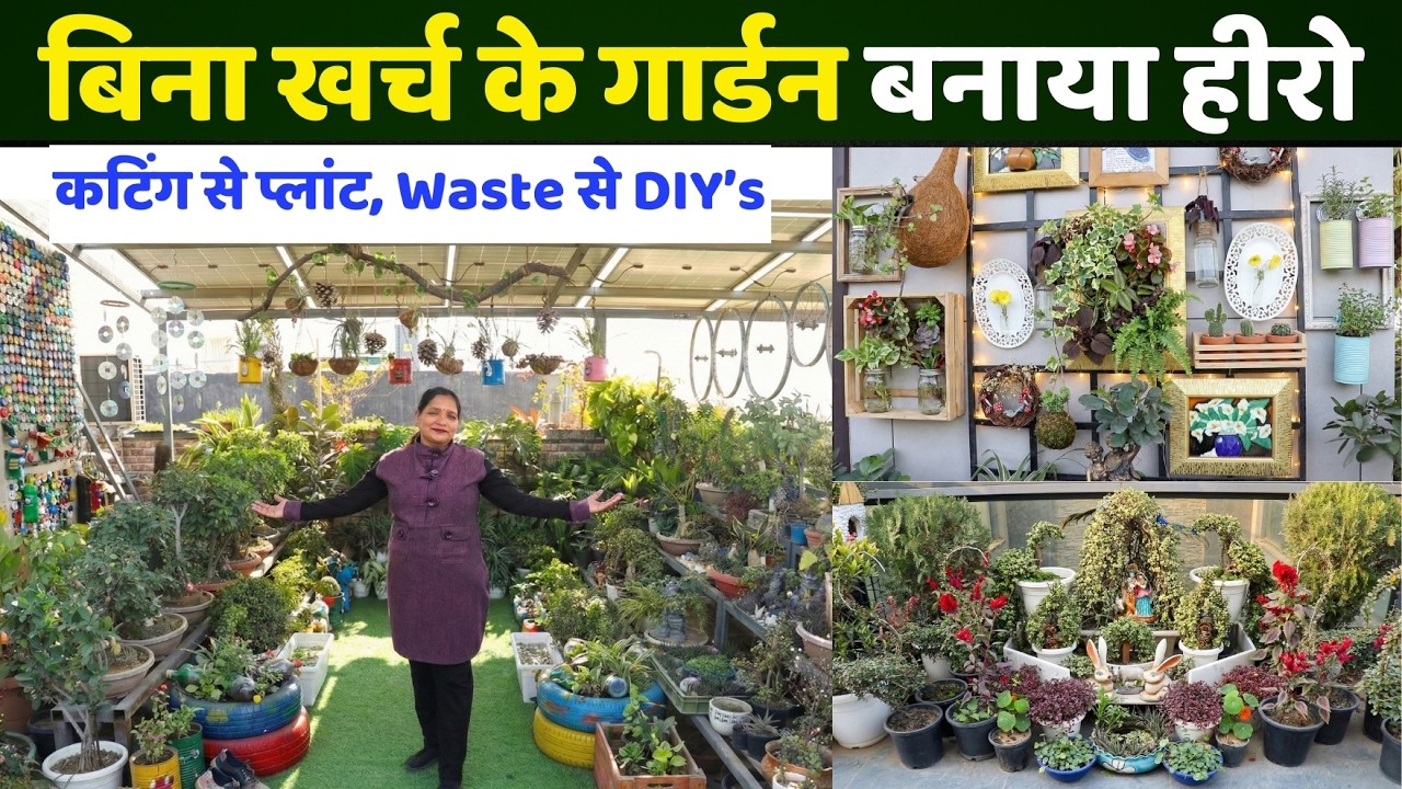 पुराने सामान से बनाया 😱 ये कमाल का Garden 😍 Low Budget में शानदार Terrace Gardening Tips