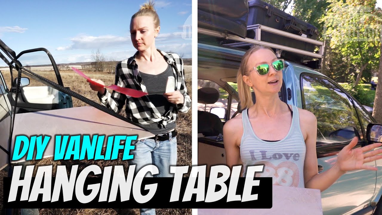 MORE WORKSPACE in our van! // E23 // Micro Camper Simple Outdoor Table