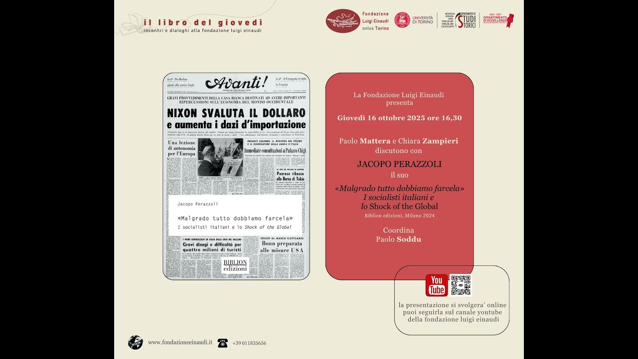 Libro del giovedì: «Malgrado tutto dobbiamo farcela». I socialisti italiani e lo Shock of the Global