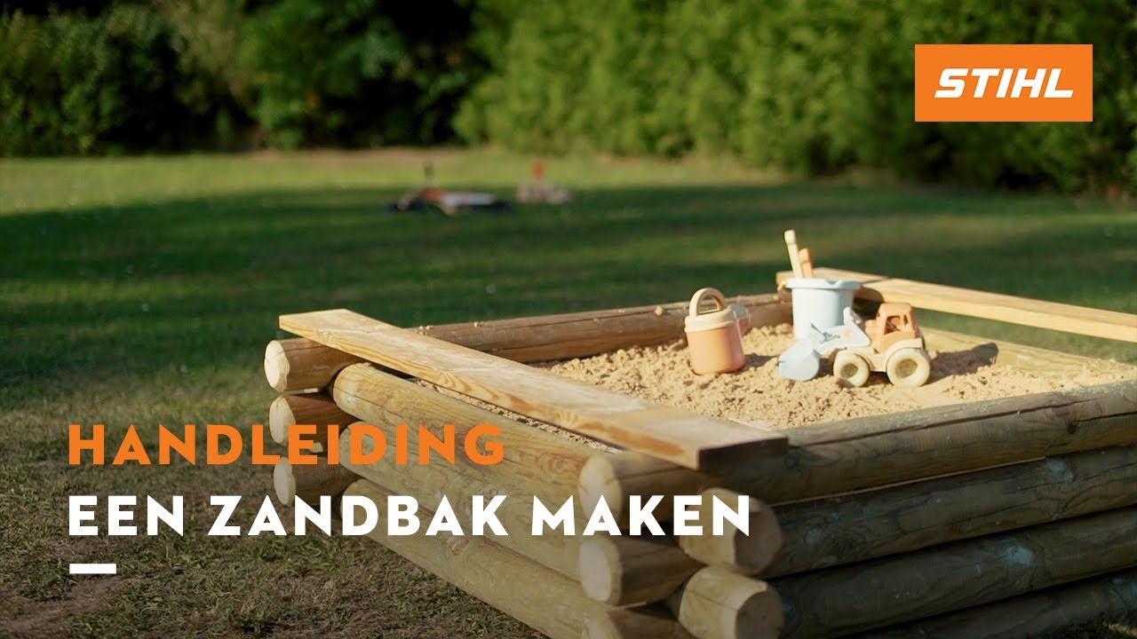 Een zandbak maken - STIHL DIY Projecten