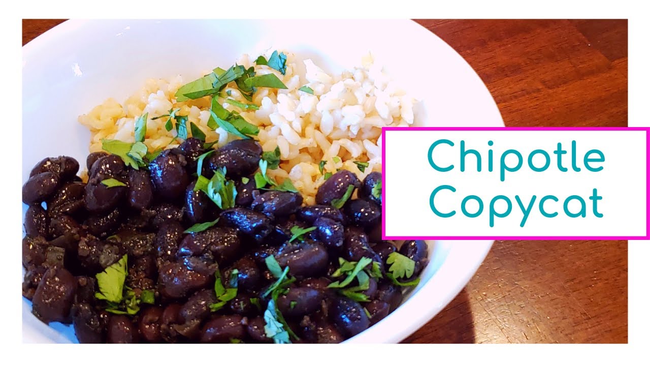 Chipotle Black Beans Recipe | Vegan Black Beans and Rice Instant Pot Recipe