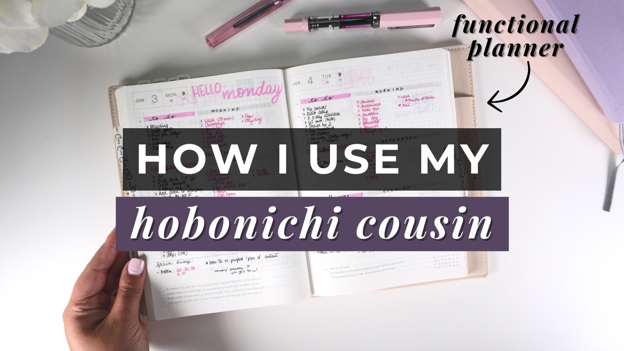 How I'm using my Hobonichi Cousin ☽ functional planner + staying organized (+ spread ideas!)