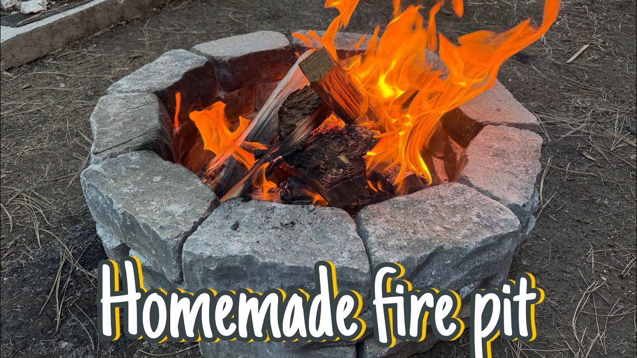 Homemade fire pit || L&B Experiences 