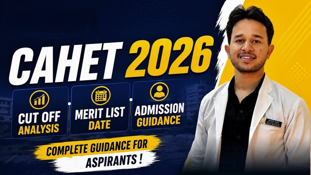 Cut off 🫨 and Merit list Date - CAHET 2026 ❓