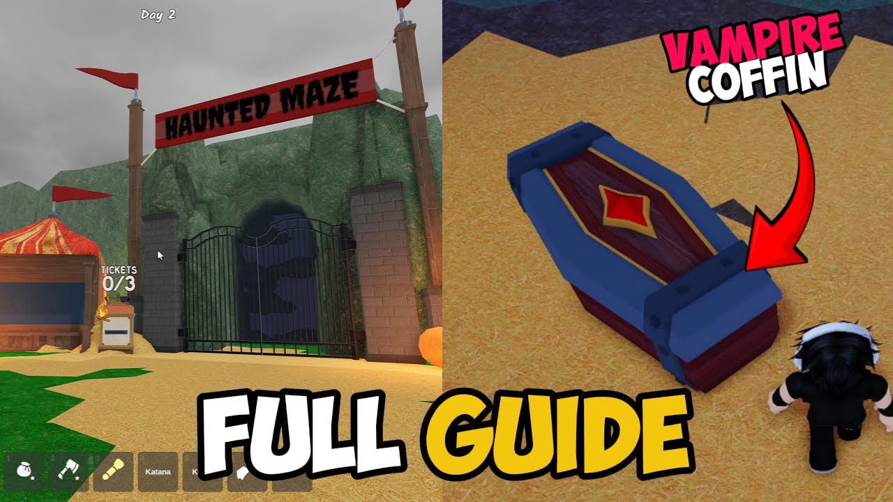 New Carnival Maze Full Guide in 99 Nights in the Forest - Halloween Update | Roblox
