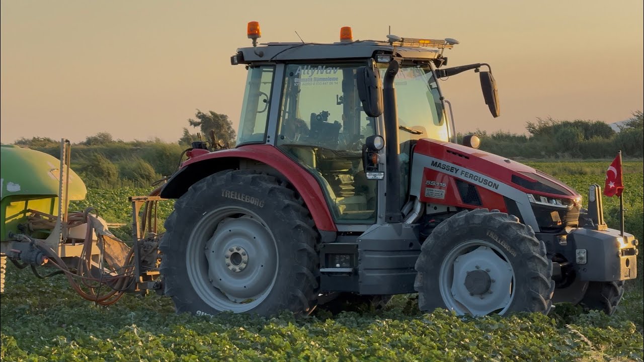 Su öncesi ilaç atıyoruz | Massey Ferguson 5s115 Dyna6 | 3ton karaoğlu ilaç makinesi