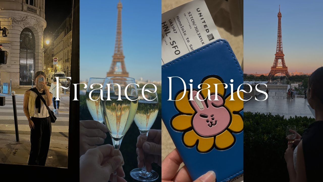 france diaries pt. 1 🌅 | running errands, flying first class, dining at the eiffel tower