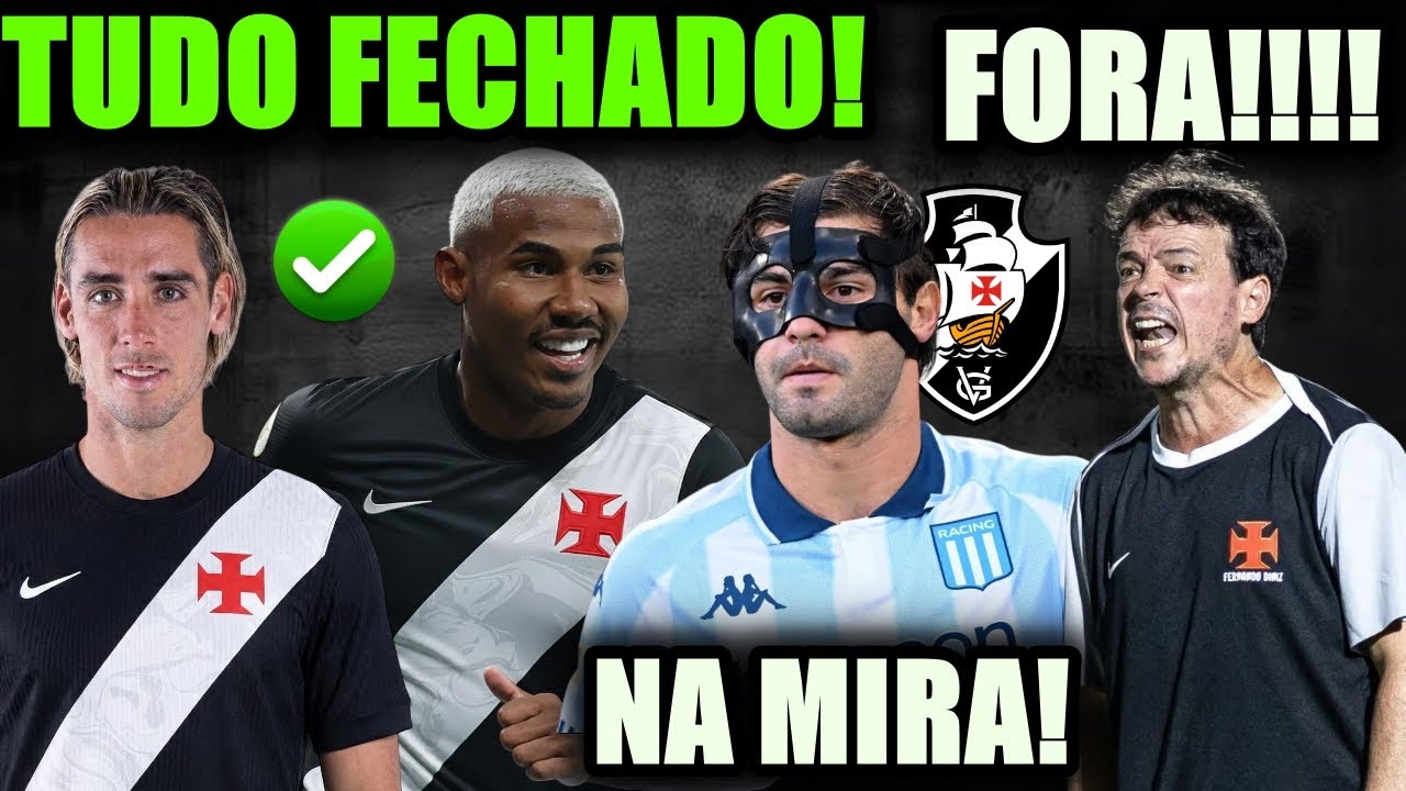 VASCO CONTRATA 2 REFORÇOS | DINIZ PRESSIONADO PELA TORCIDA e MAIS ÚLTIMAS NOTÍCIAS DO VASCO