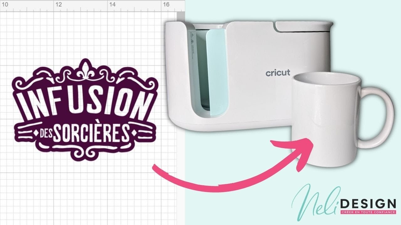 Utiliser la Cricut Mug Press pour créer une tasse d'Halloween amusante, en français!