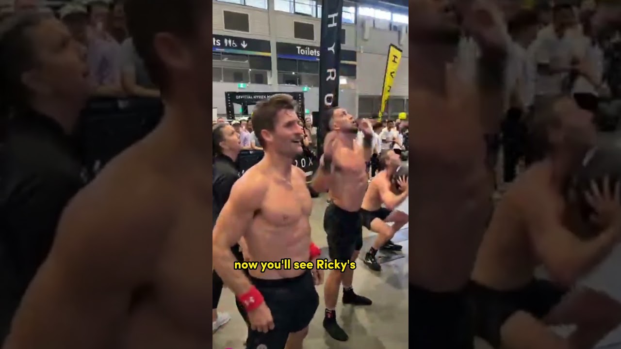 Chris Woolley implodes on wall balls at HYROX Sydney #hyrox #wallball #crossfit #rickygarard