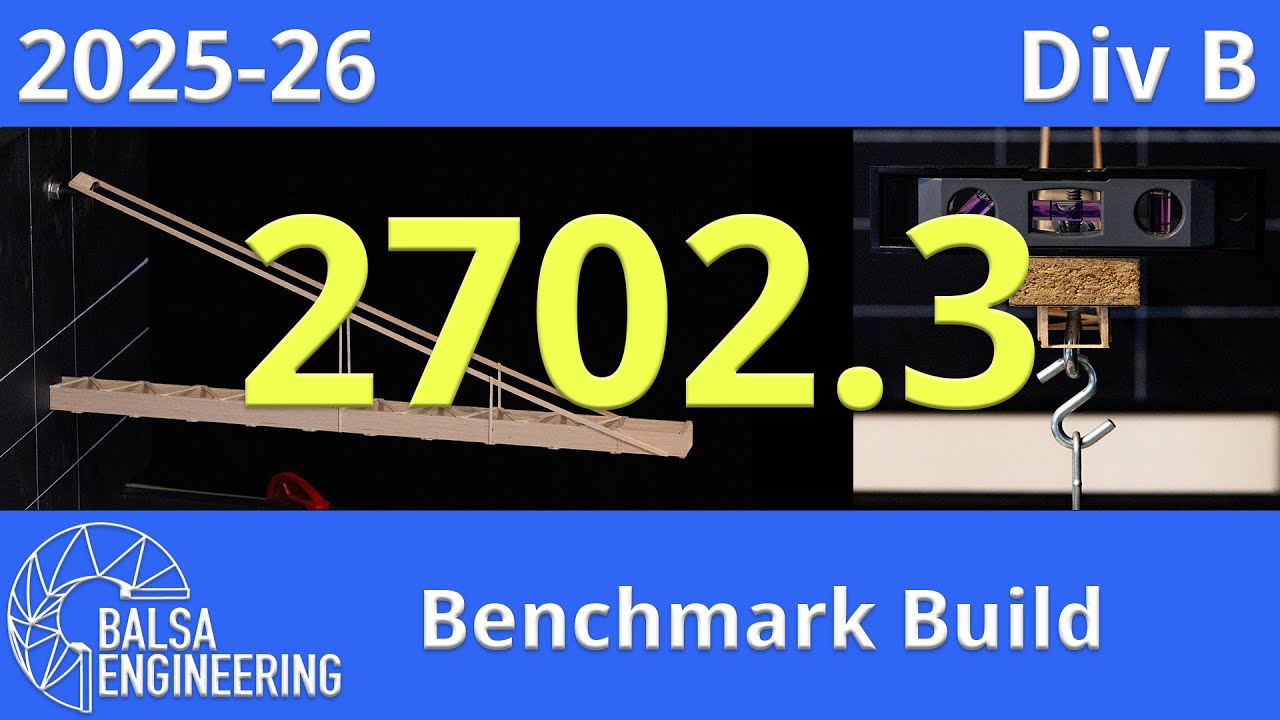 2026 Science Olympiad Boomi Div B: Benchmark Build