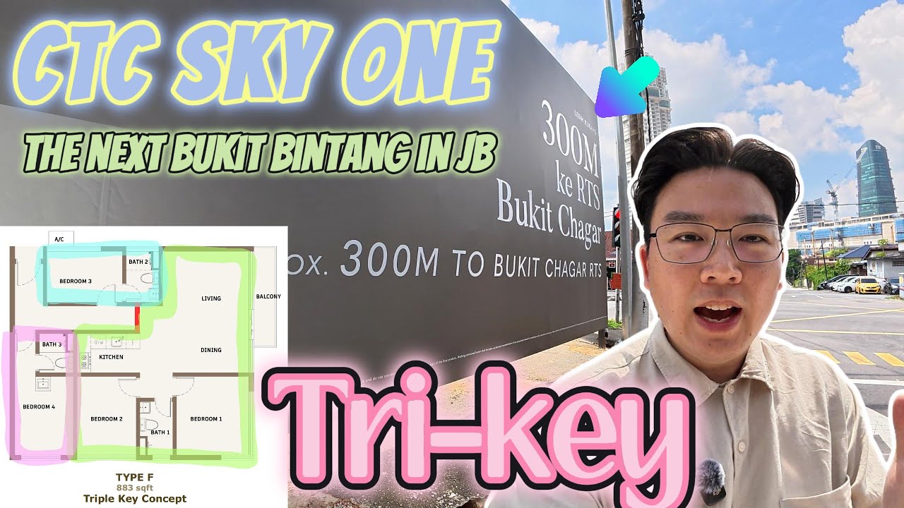[JB CIQ]✨ Sky One by CTC &ndash; only 300m to the Johor Bahru RTS Station 🚆| The Next Bukit Bintang in JB!