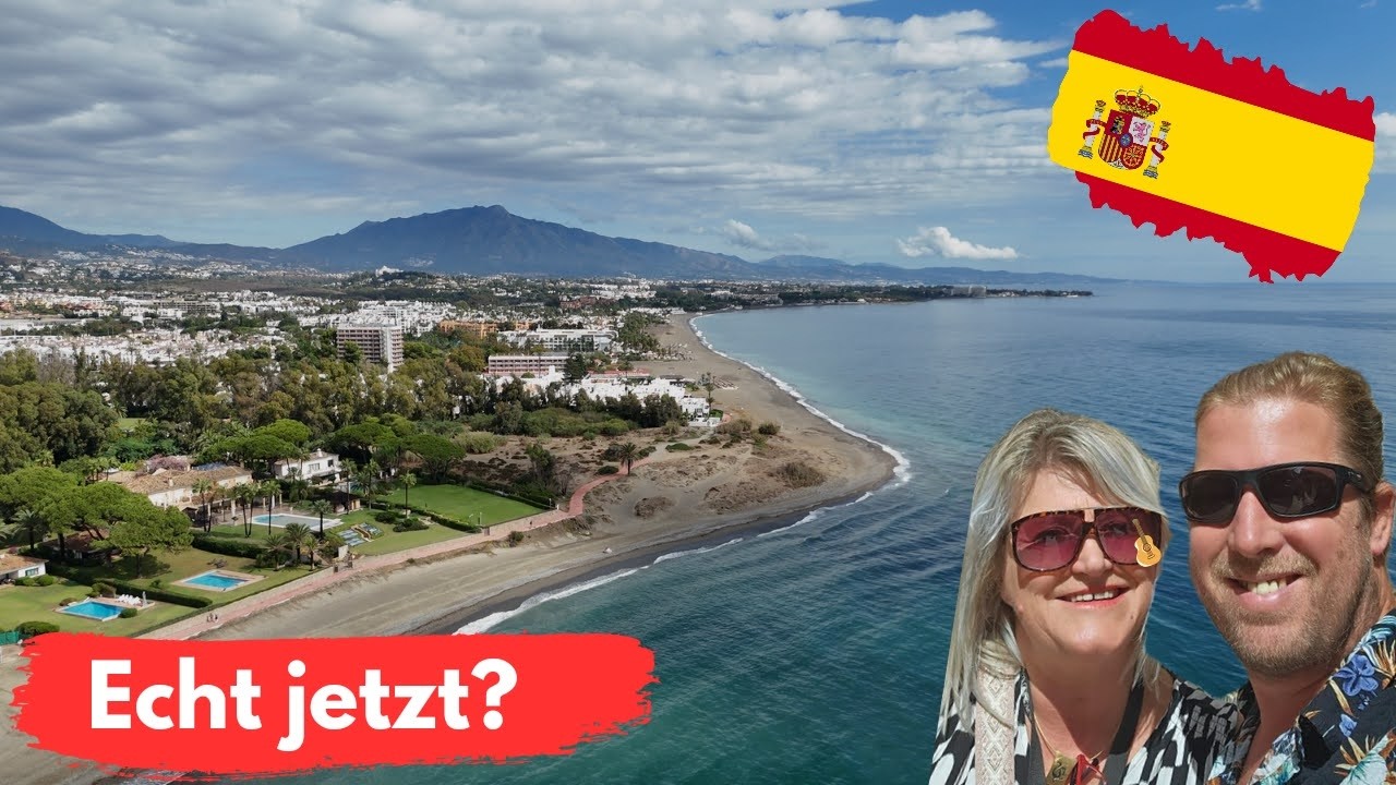 🇪🇸 Überwintern in Spanien: Wir gehen baden in Andalusien. Ein Strandtag, Unwetter + ein Schwefelbad
