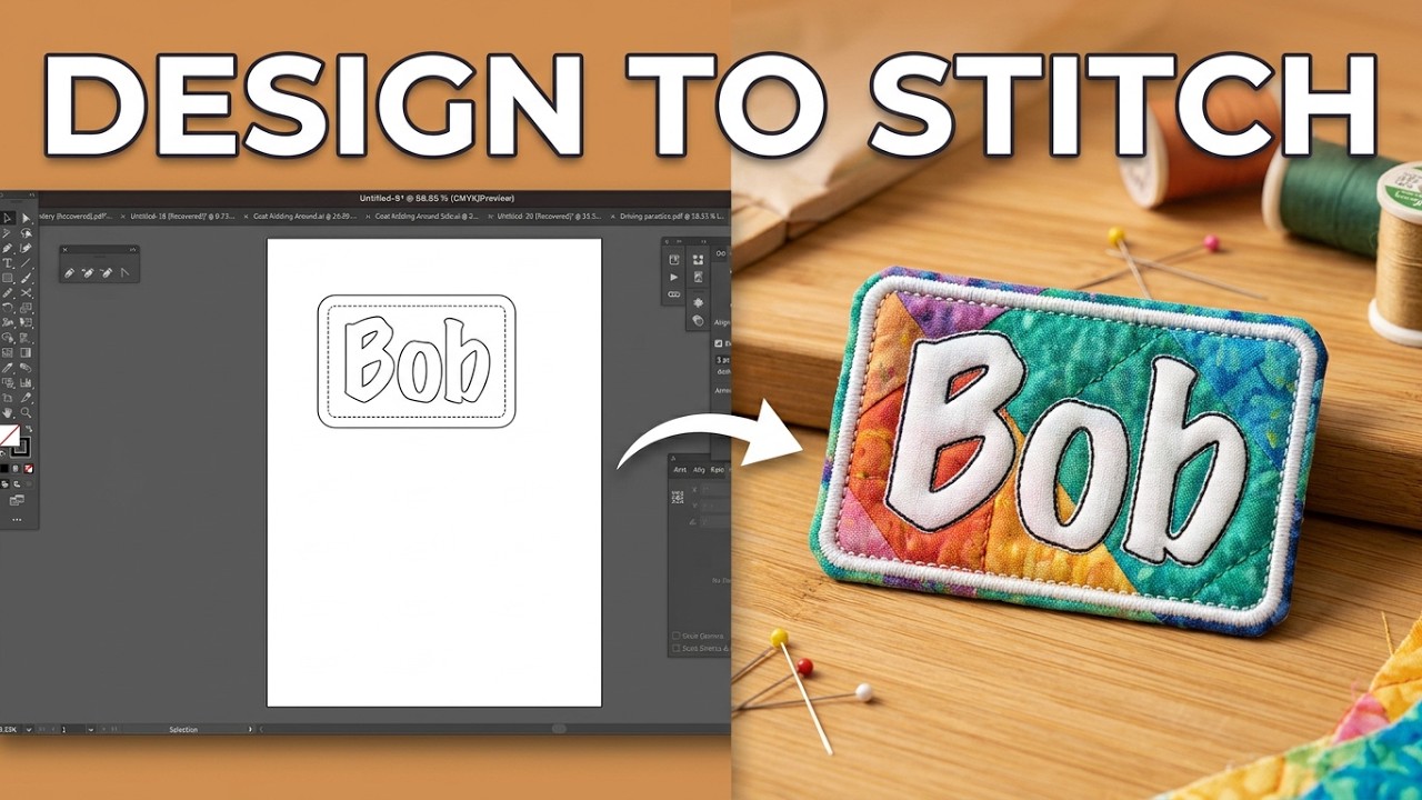 Designing a Nametag in Illustrator