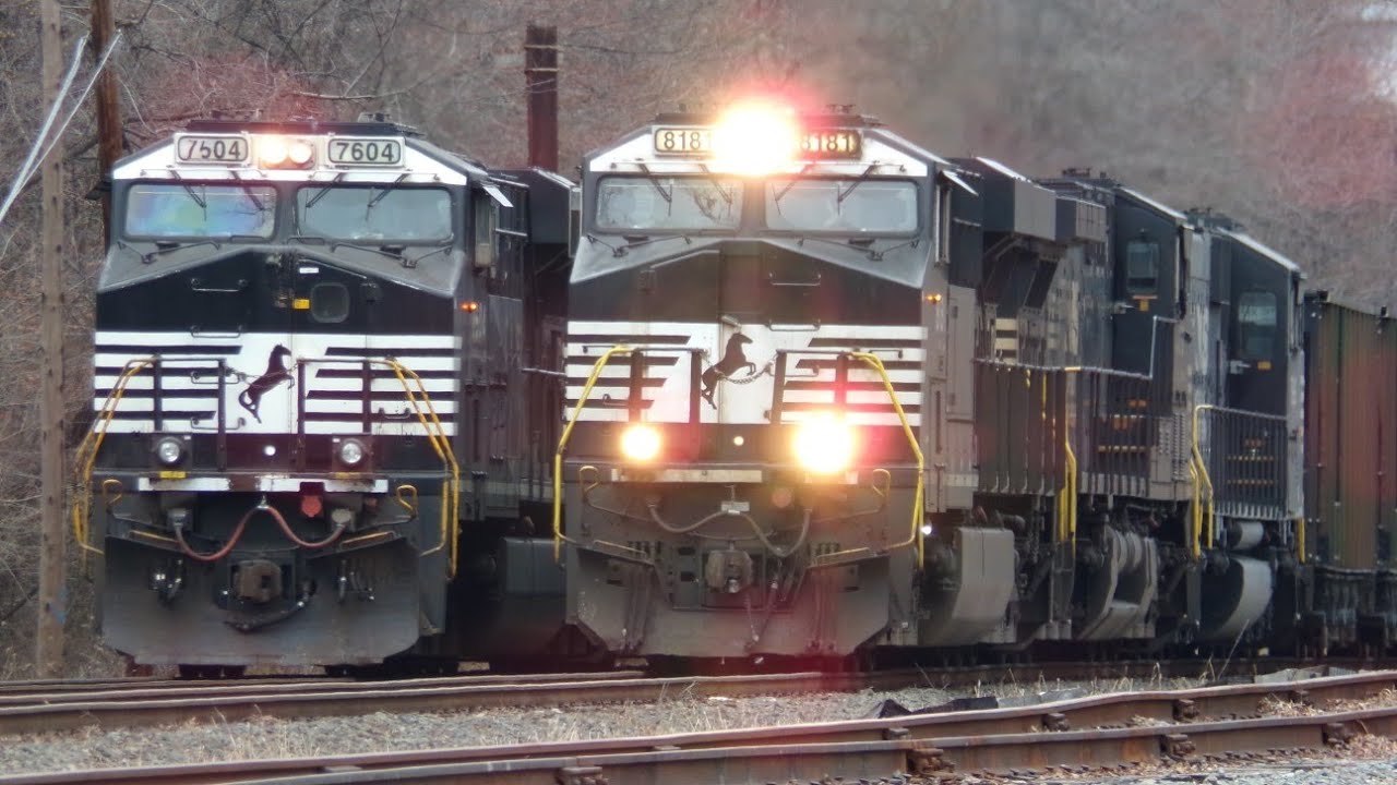 NS 596 Entering The Northeast Corridor Past Perryville Station