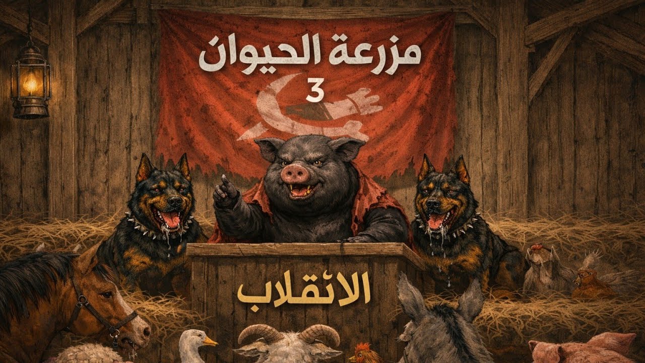 رواية مزرعة الحيوان لجورج أورويل| الحلقة 3 {الإنقلاب} مسموعة 🎧 بصوت طه سعدي