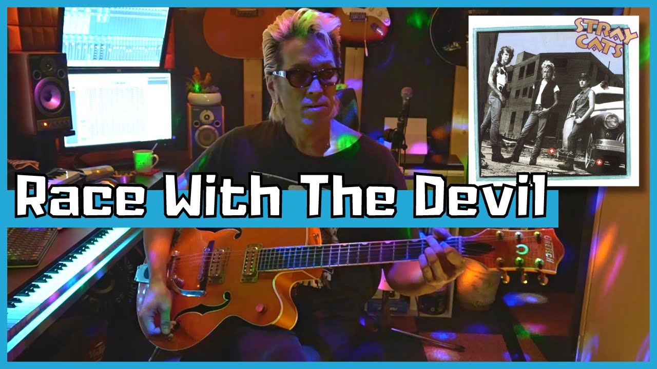 【ロカビリー】Stray Cats - Race With The Devil - Brian Setzer Guitar Cover【rockabilly】