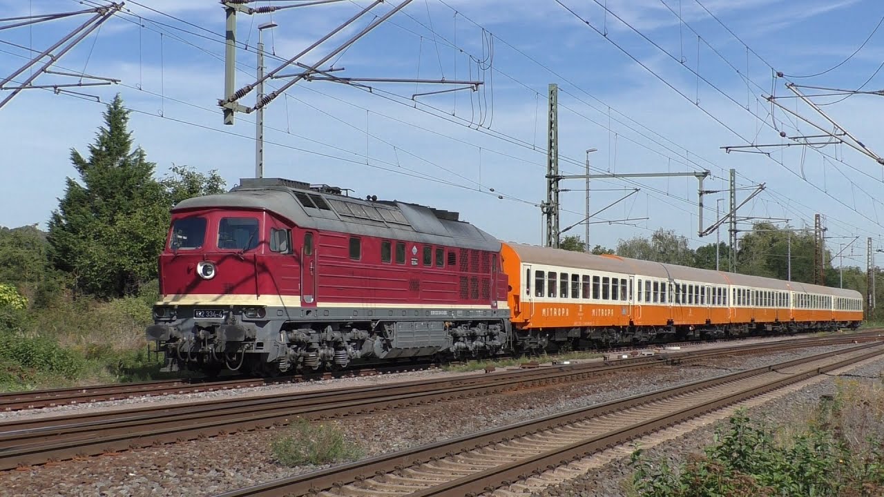 132 334-4 Mit dem Städteexpress von Erfurt zur Straßenbahn nach Naumburg