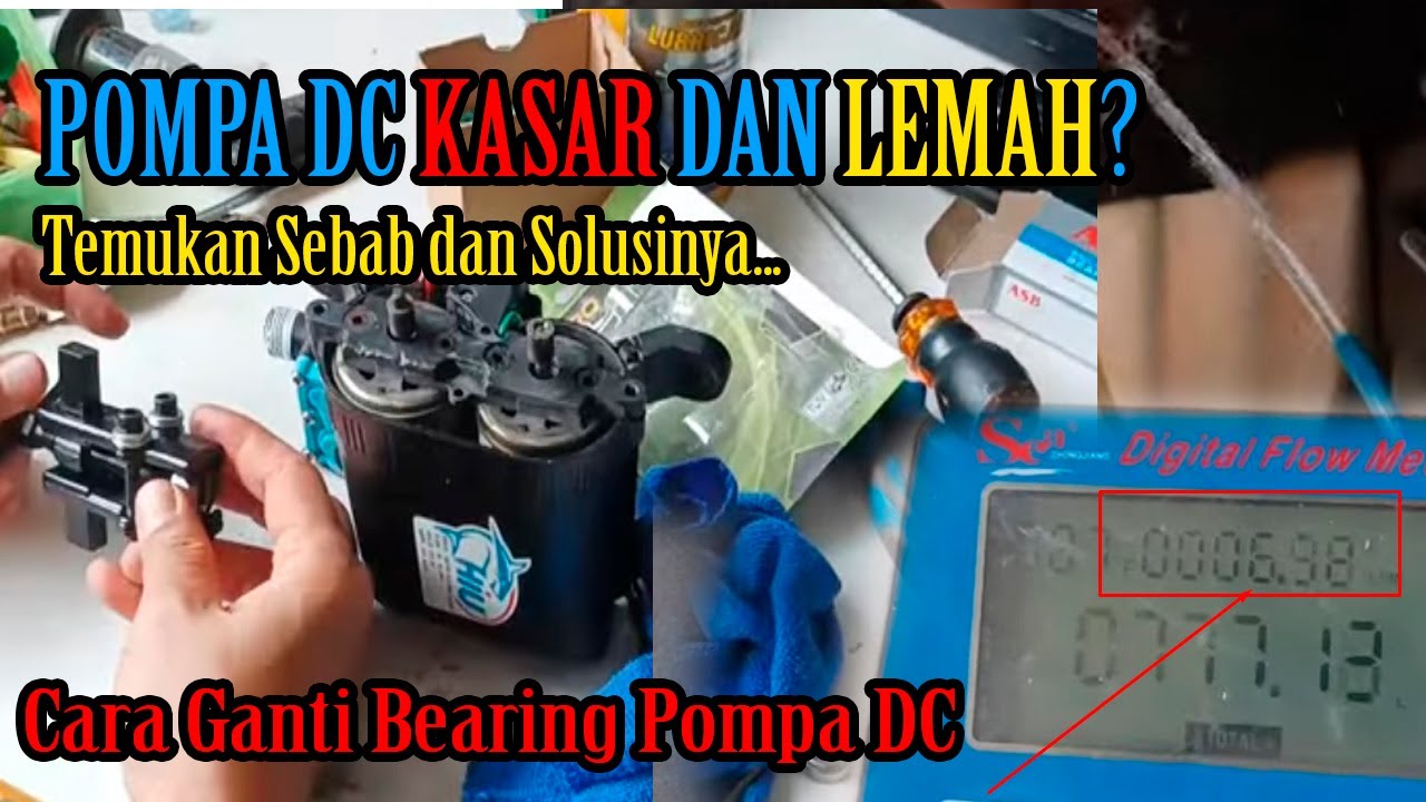 Cara Ganti Bearing Pompa DC Dual Pump HIU - Solusi Pompa DC Suaranya Keras Kenceng dan Kasar