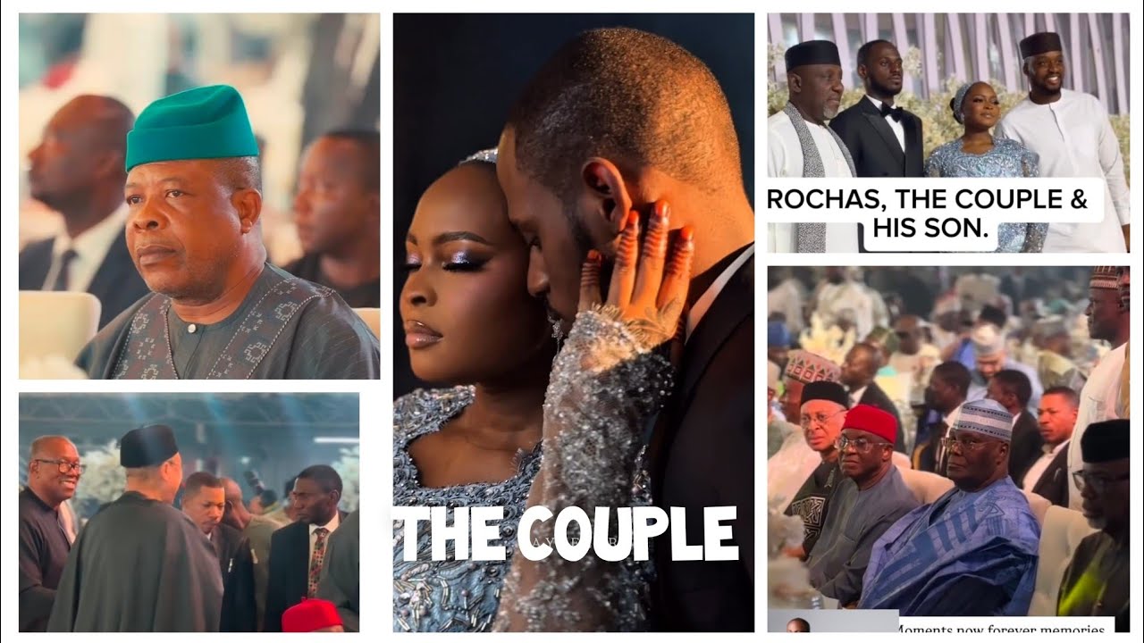 Peter Obi,Rochas Okorocha,Babagana kingibe ,dignitaries  at Atiku Abubakar 's daughter's wedding.