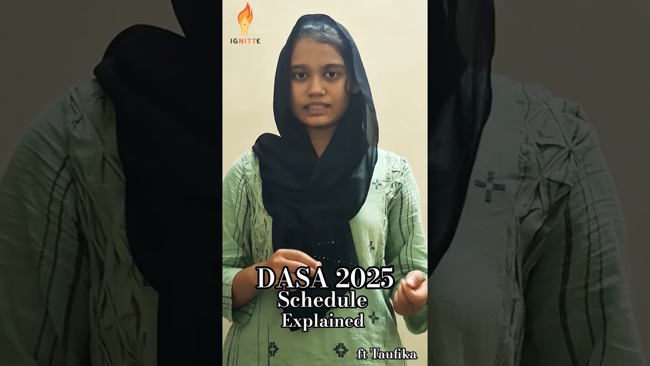DASA 2025 Counselling & Schedule &ndash; Fast & Clear! 💡#nitadmission