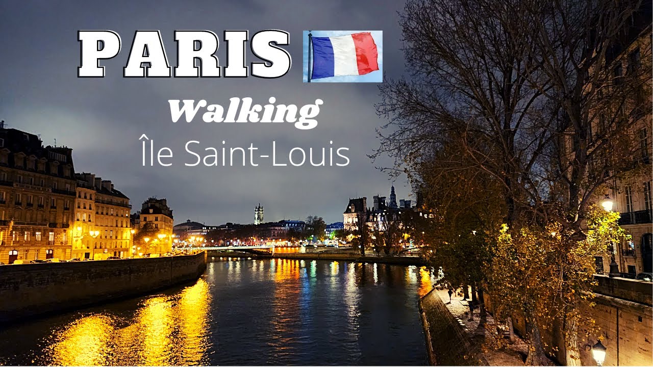 PARIS City 🇫🇷 - FRANÇA walking CAMINHADA NA Ilha de São Luís - Île Saint-Louis